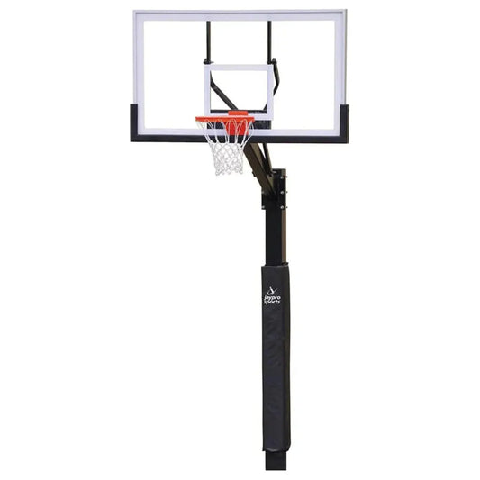Jaypro The Church Yard Basketball System (4" Sq. Pole) 48" Acrylic Rectangle Backboard - 400-AC-FG