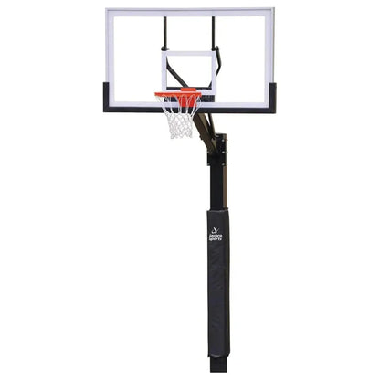 Jaypro The Church Yard Basketball System (4" Sq. Pole) 48" Acrylic Rectangle Backboard - 400-AC-FG