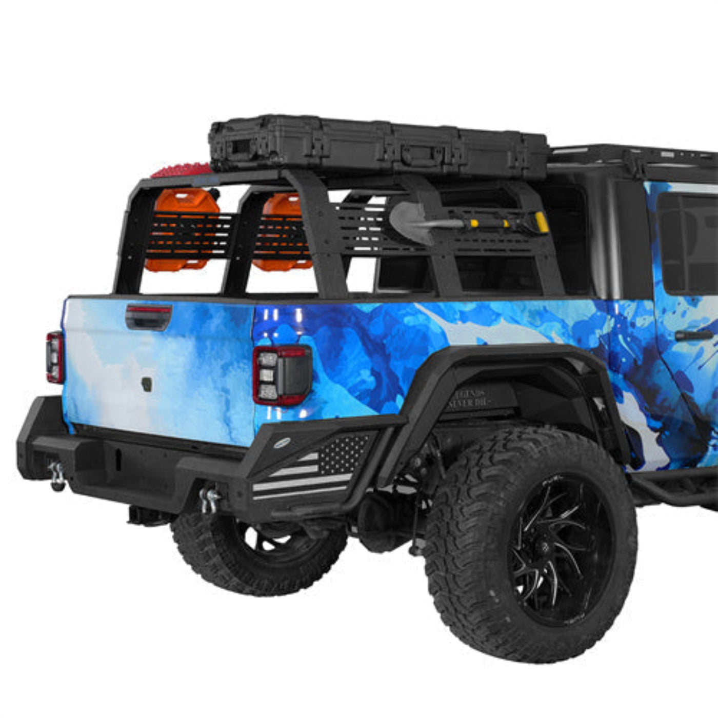 18.8" High Overland Bed Rack (20-25 Jeep Gladiator JT & 05-23 Toyota Tacoma 5' Bed & 19-25 Ford Ranger) - Hooke Road - HE.9921-S