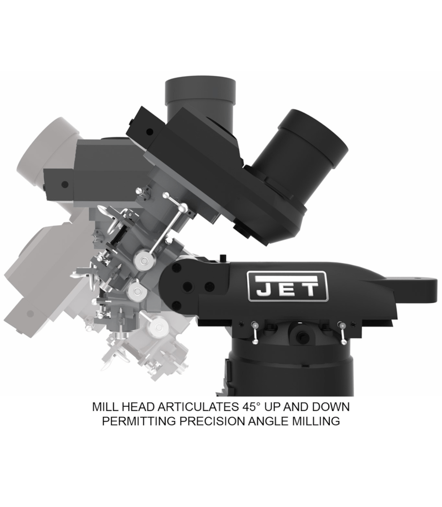 JET Elite EVS-949 Mill with 3-Axis ACU-RITE 203 (Quill) DRO - JT9-894316