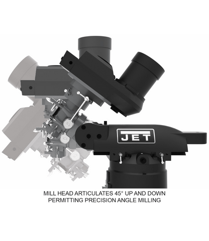 JET Elite EVS-949 Mill with 3-Axis ACU-RITE 203 (Quill) DRO - JT9-894316