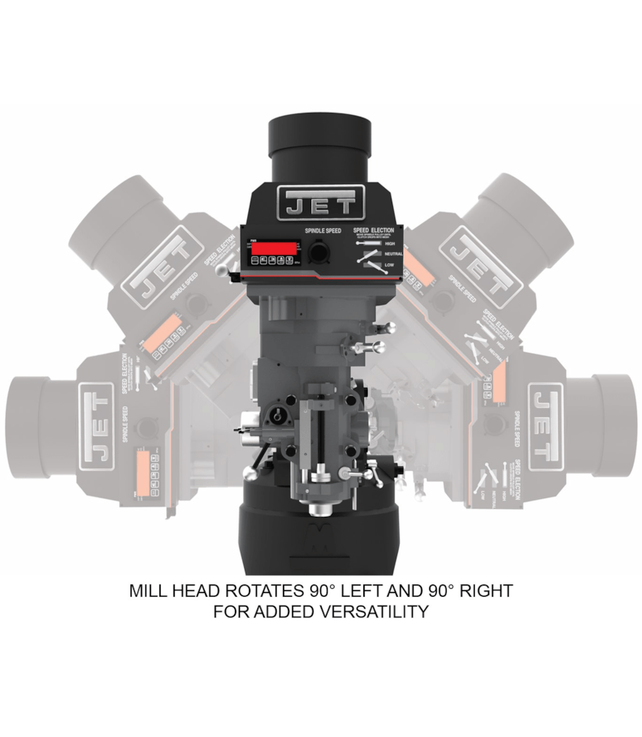 JET Elite EVS-949 Mill with 3-Axis ACU-RITE 203 (Quill) DRO - JT9-894316