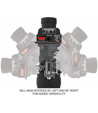JET Elite EVS-949 Mill with 3-Axis ACU-RITE 203 (Quill) DRO - JT9-894316