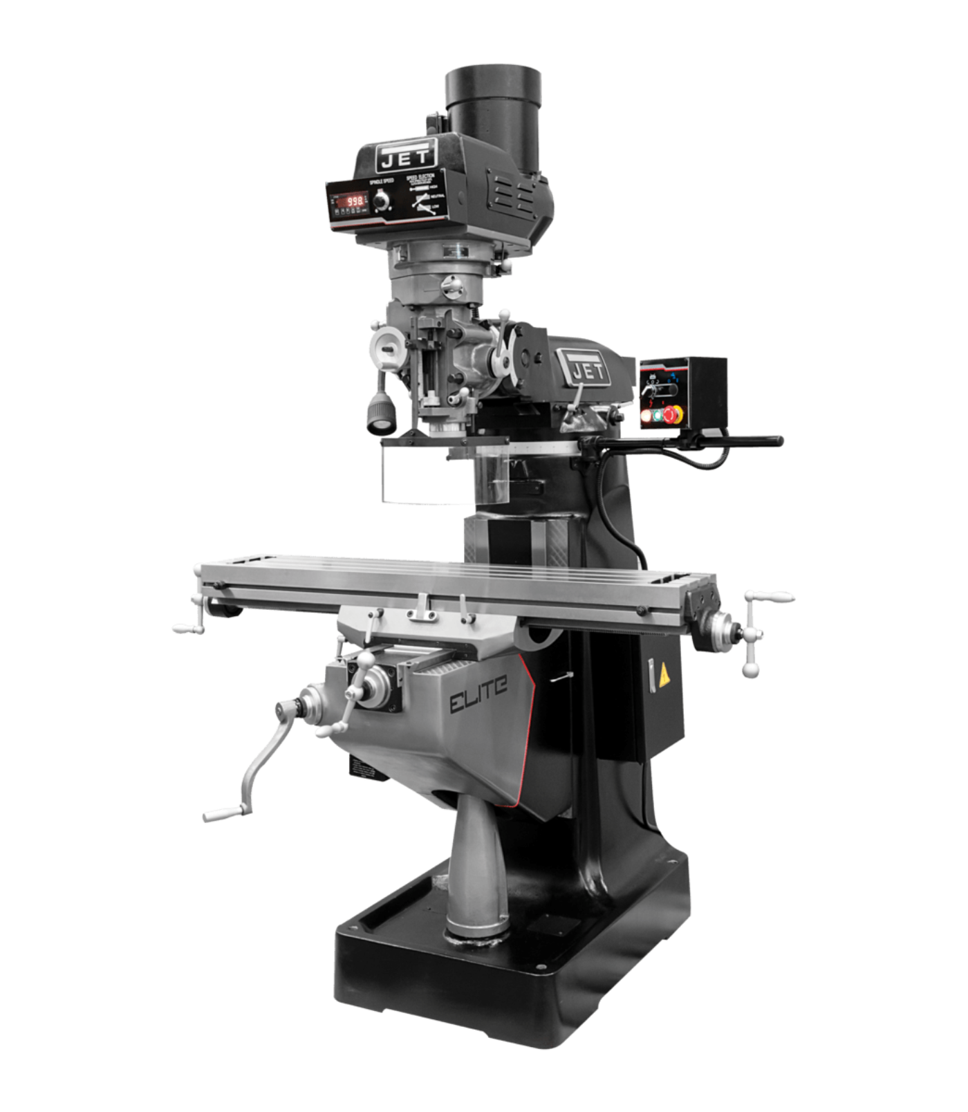 JET Elite EVS-949 Mill with 3-Axis ACU-RITE 203 (Knee) DRO and X, Y-Axis JET Powerfeeds - JT9-894326