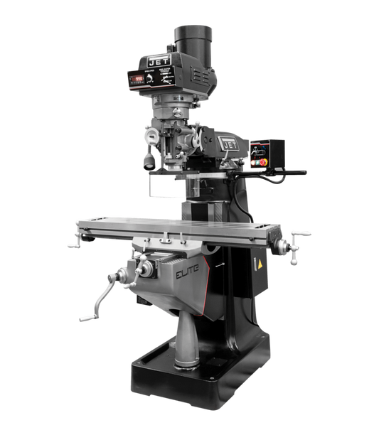 JET Elite ETM-949 Mill with 3-Axis ACU-RITE 203 (Quill) DRO and X, Y-Axis JET Powerfeeds - JT9-894119
