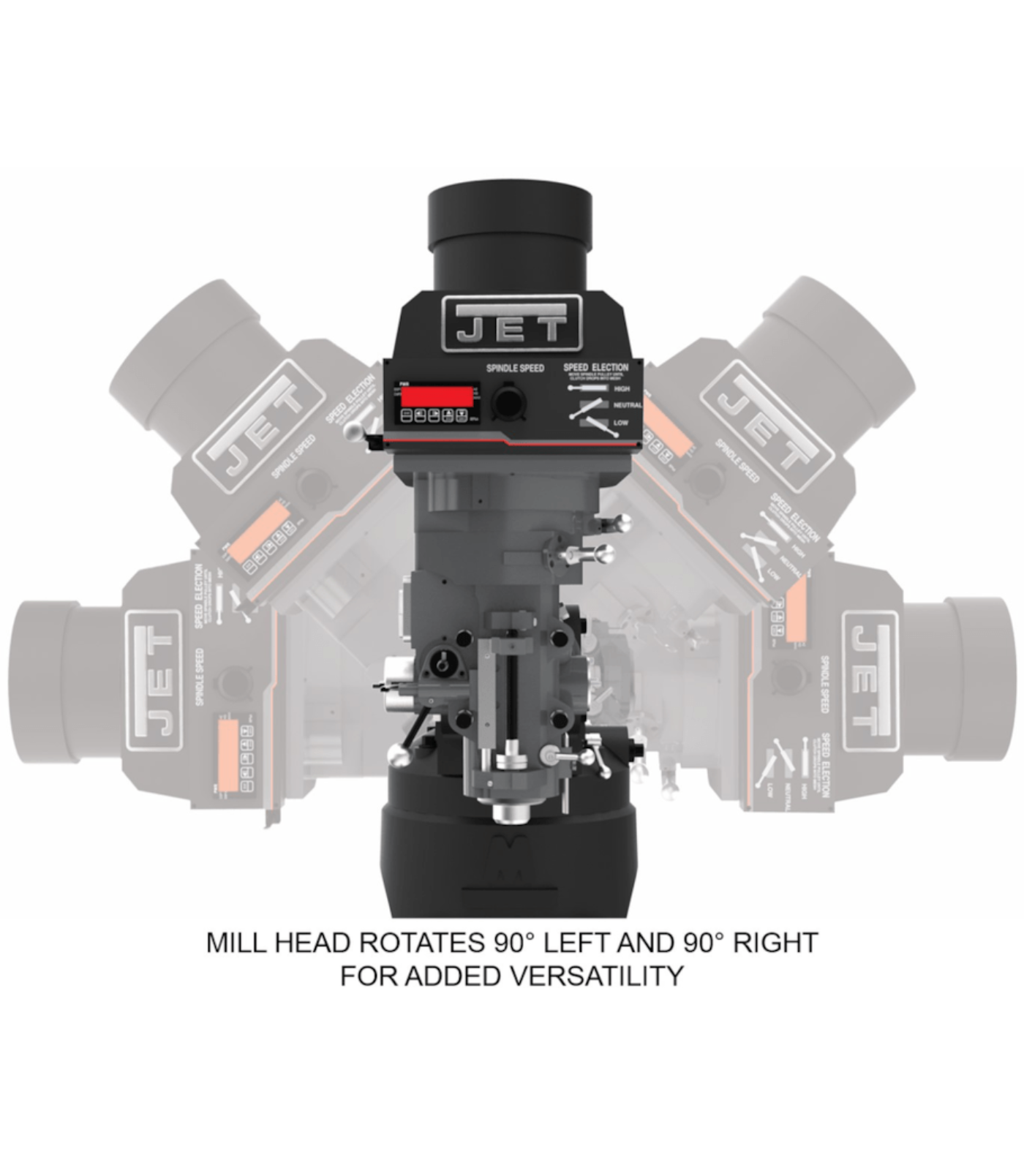 JET Elite ETM-949 Mill with 3-Axis ACU-RITE 303 (Quill) DRO - JT9-894137
