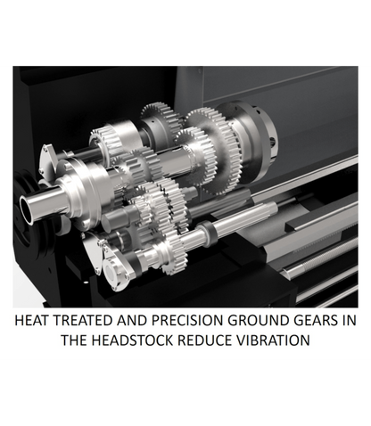 JET Elite Lathe E-1236VS with ACU-RITE 203 DRO with Taper Attachment - JT9-892304