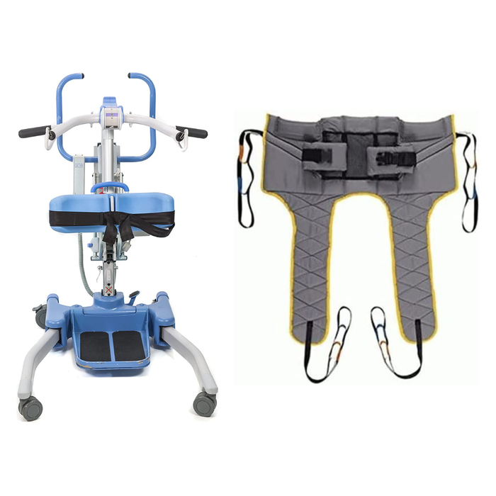 Joerns Healthcare Hoyer Journey Sit to Stand Electric Patient Lift - Compact & Foldable Standing Aid