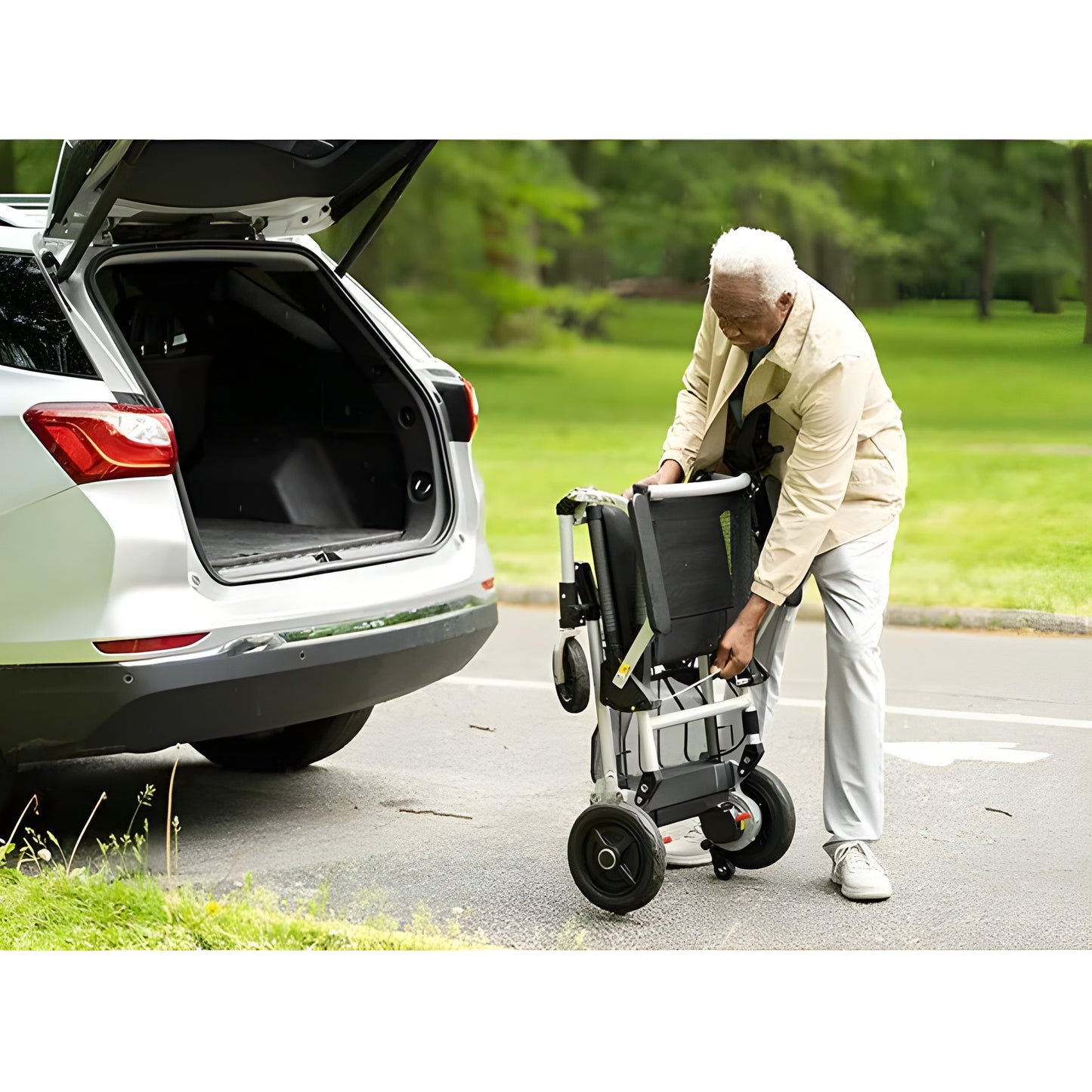 Journey Zoomer Chair With Detachable Frame Foldable Power Mobility Device