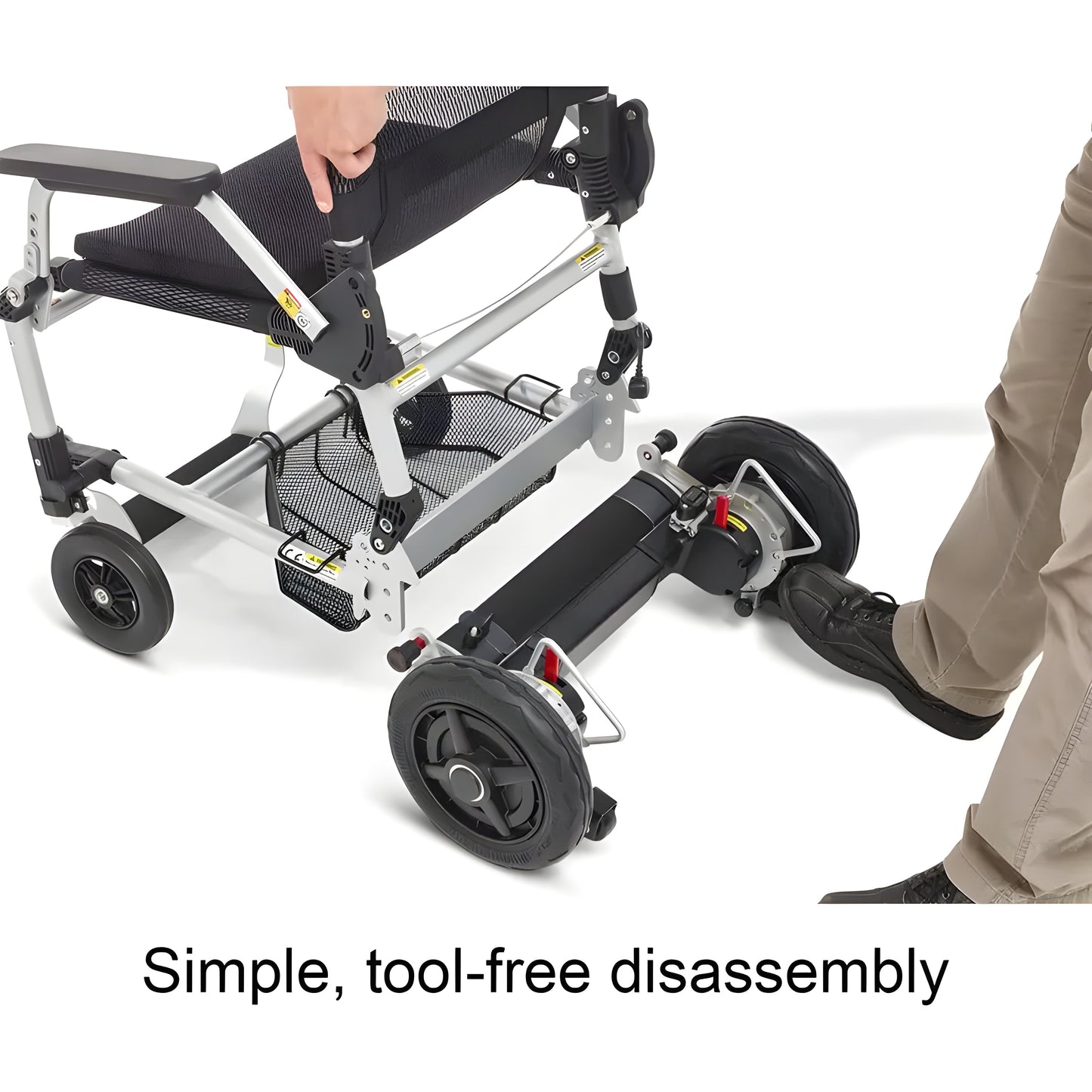 Journey Zoomer Chair With Detachable Frame Foldable Power Mobility Device