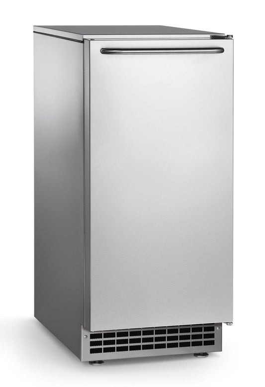Scotsman Undercounter 15" Width, Air Cooled, Gravity Drain, Gourmet Cube Ice Machine - Up to 64 lb. Production, 26 lb. Storage - CU50GA-1