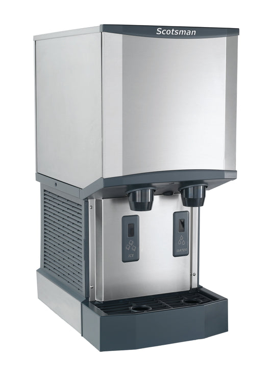 Scotsman HID312A-1 Meridian Touch-Free Countertop Nugget Ice & Water Dispenser, Air Cooled - Up to 260 lb. Production, 12 lb. Storage - HID312A-1