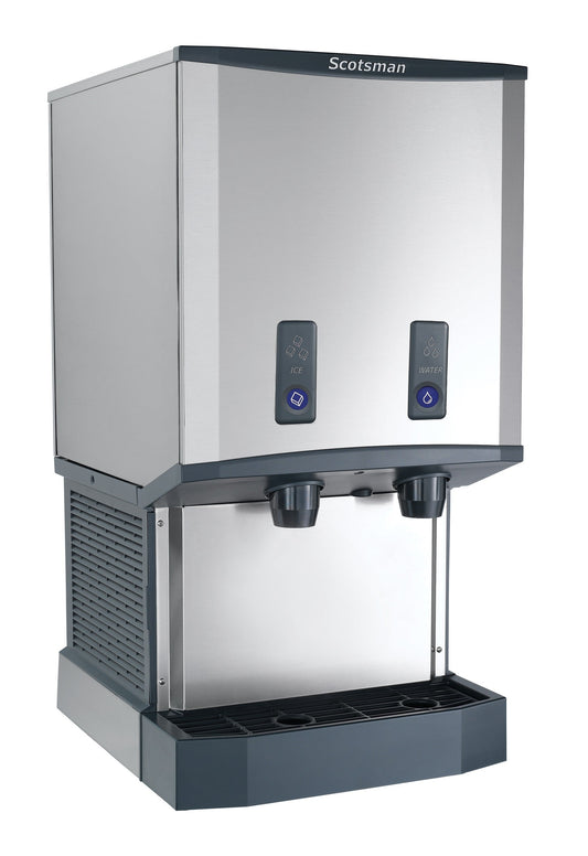 Scotsman HID540AB-1 Meridian™ Push-Button Countertop Nugget Ice & Water Dispenser, Air Cooled - Up to 500 lb. Production, 40 lb. Storage - HID540AB-1