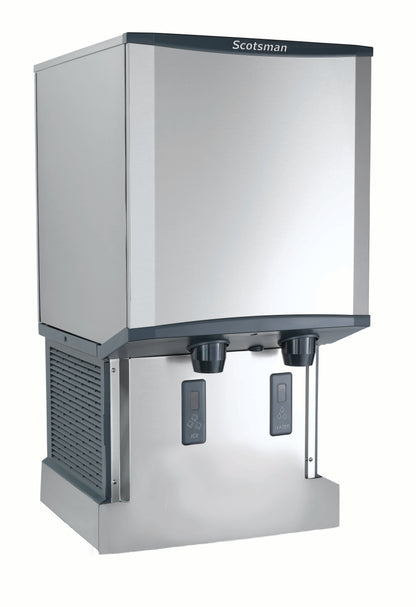 Scotsman Meridian™ Touch-Free Wall-Mounted Nugget Ice & Water Dispenser, Air Cooled - Up to 500 lb. Production, 40 lb. Storage - HID540AW-1