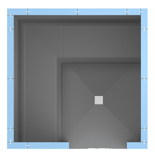 Sauna Hammam HAMMAM TILEABLE KIT RIAD 4 - 170*170 CM - 4 PLACES