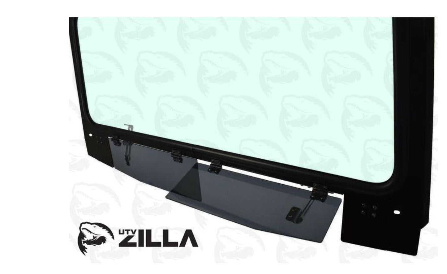 UTVZILLA Kawasaki KRX 1000 Full Glass Windshield (2020+) - ZL-KRX-WS-GLS-BLK-Y