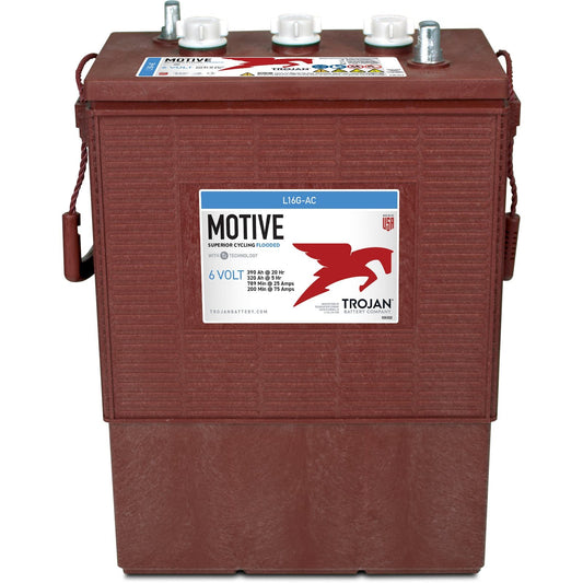 Trojan Motive L16G-AC 6V 390Ah Flooded Lead Acid Deep Cycle Battery