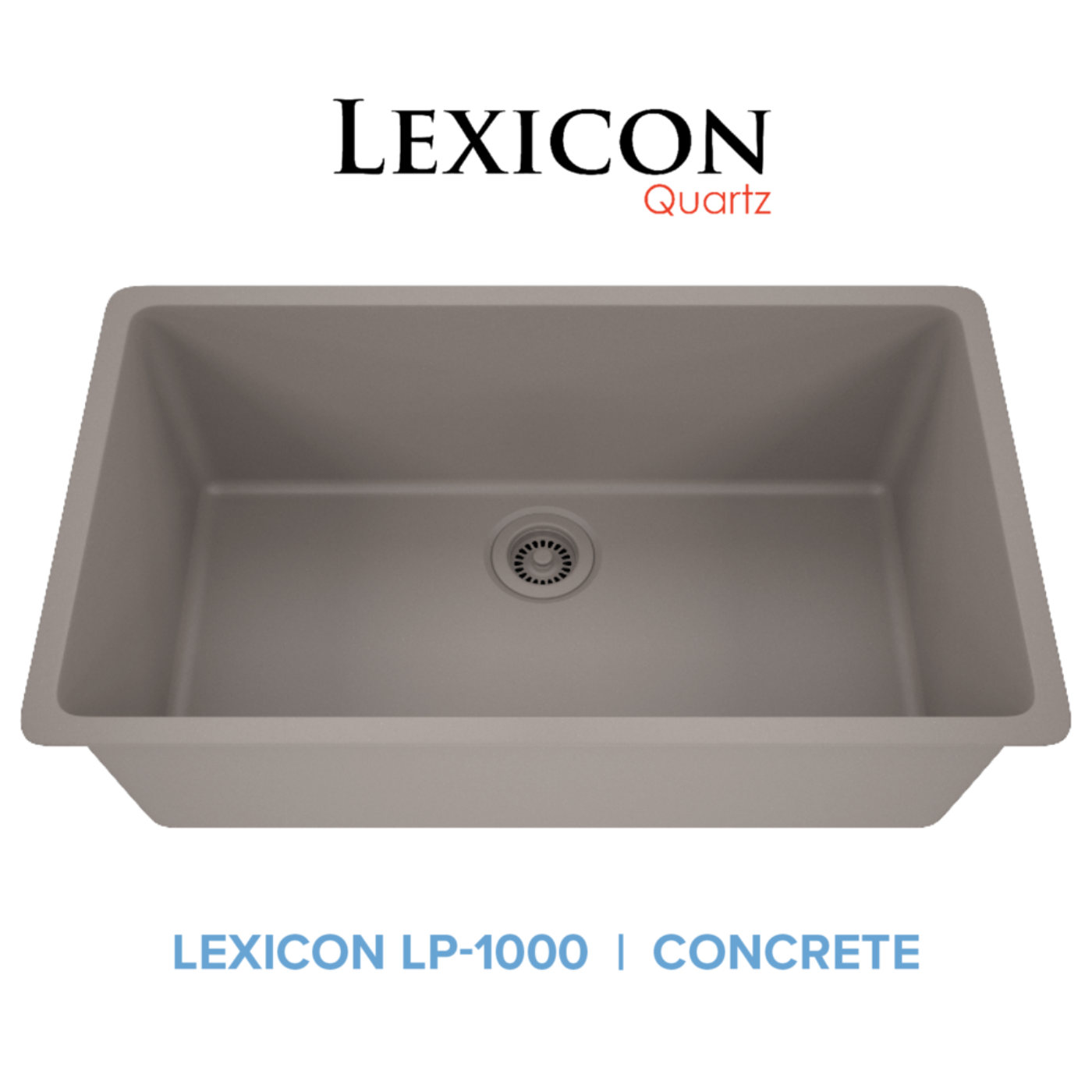 Lexicon Large 32" Single Bowl Composite Sink