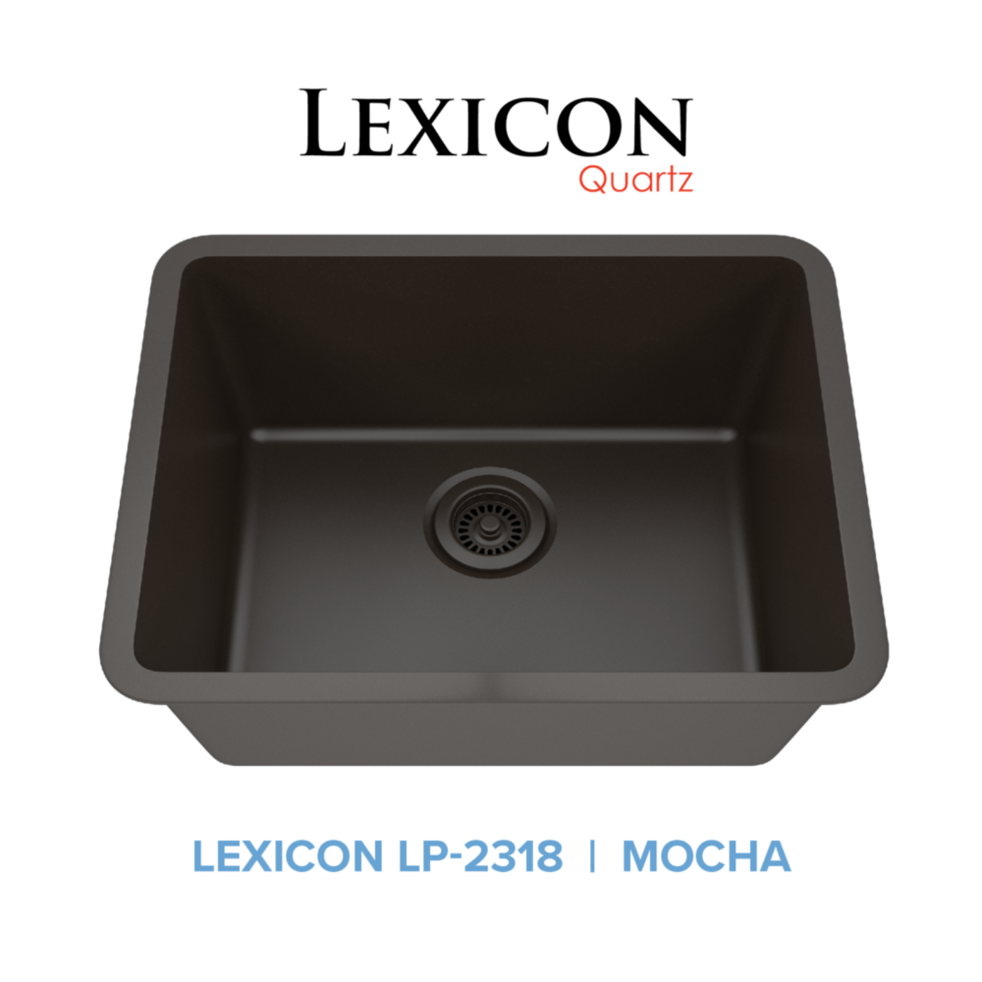 Lexicon Standard Size Rectangle Quartz Composite Kitchen Sink