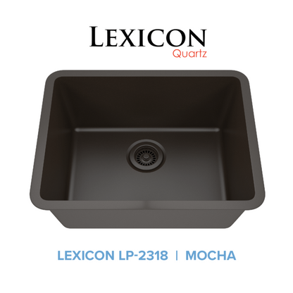 Lexicon Standard Size Rectangle Quartz Composite Kitchen Sink