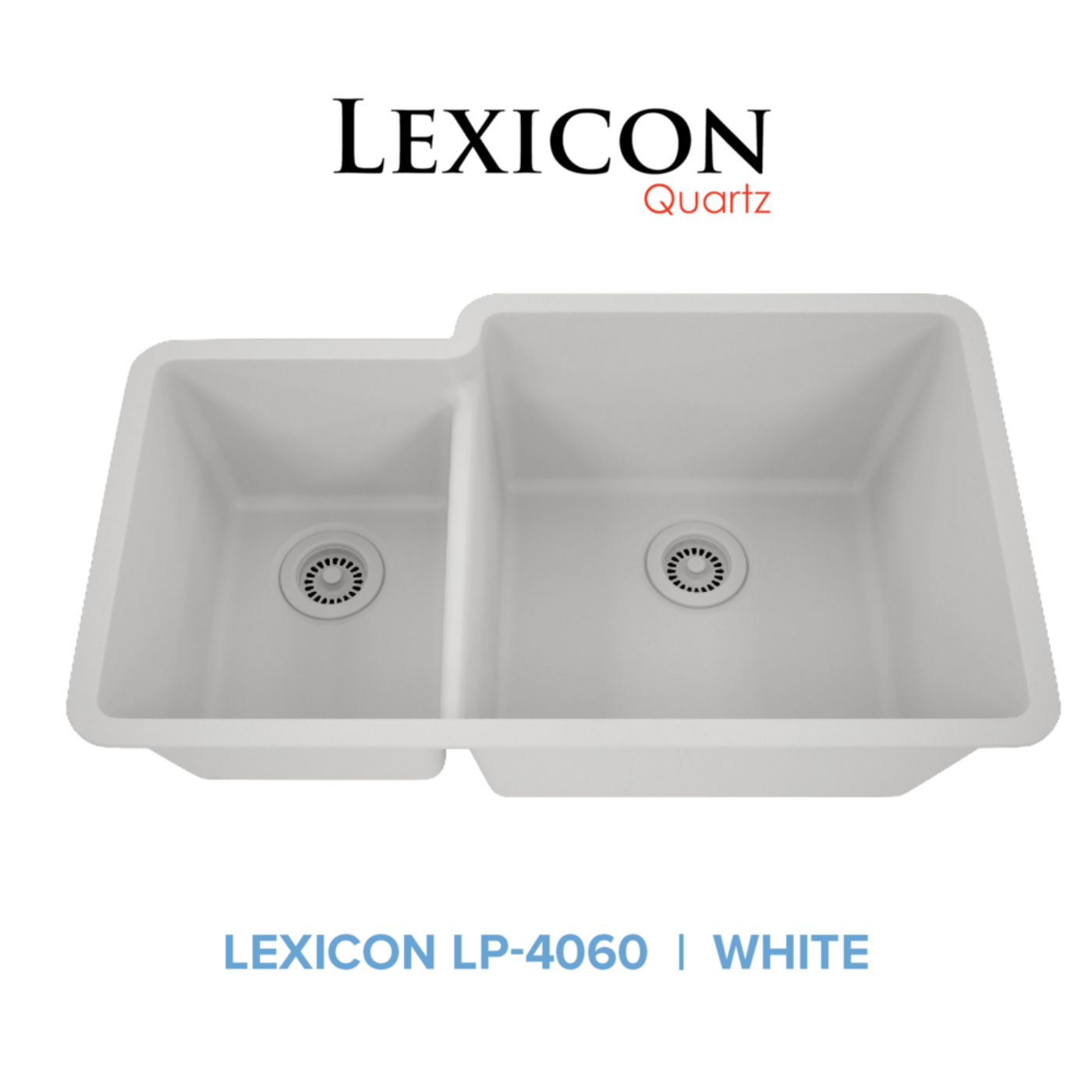 Lexicon 32" Double Bowl 40/60 Quartz Composite Sink