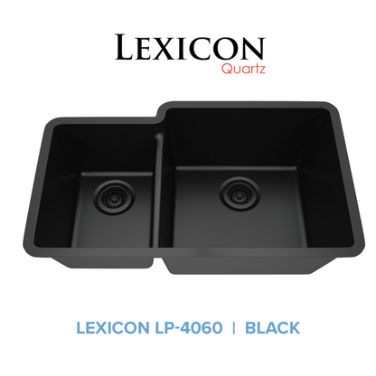 Lexicon 32" Double Bowl 40/60 Quartz Composite Sink