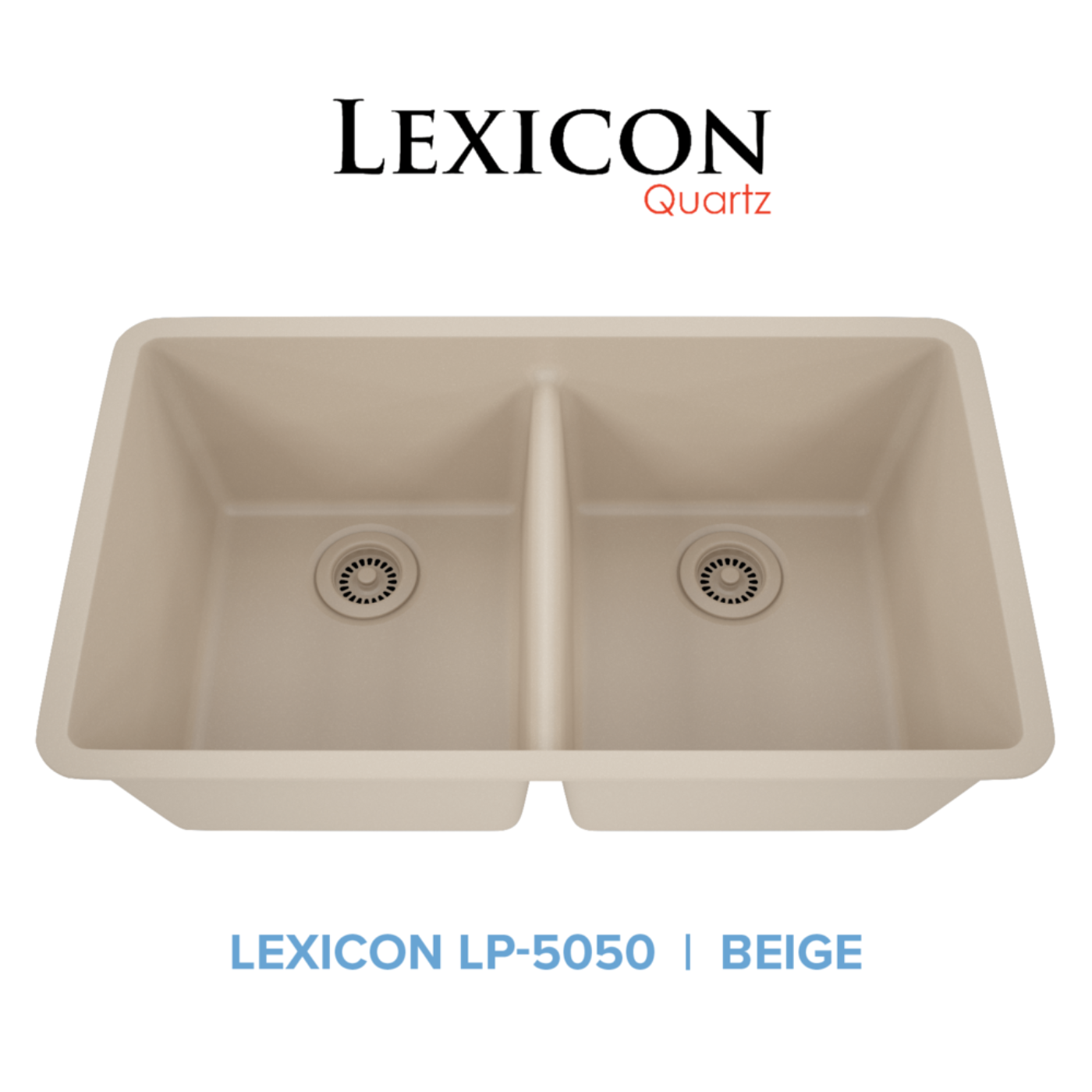 Lexicon 32" Equal Double Bowl Quartz Composite Sink