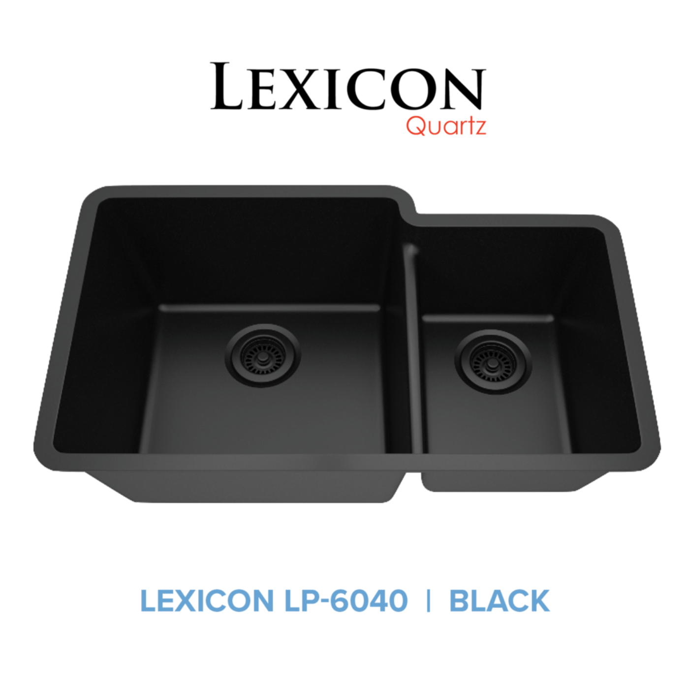 Lexicon 32" Double Bowl 60/40 Quartz Composite Sink