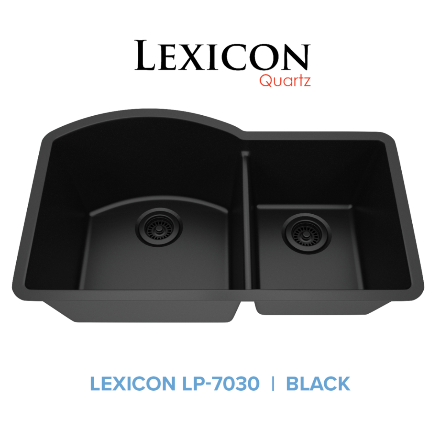 Lexicon 32" Double Bowl 70/30 Quartz Composite Sink