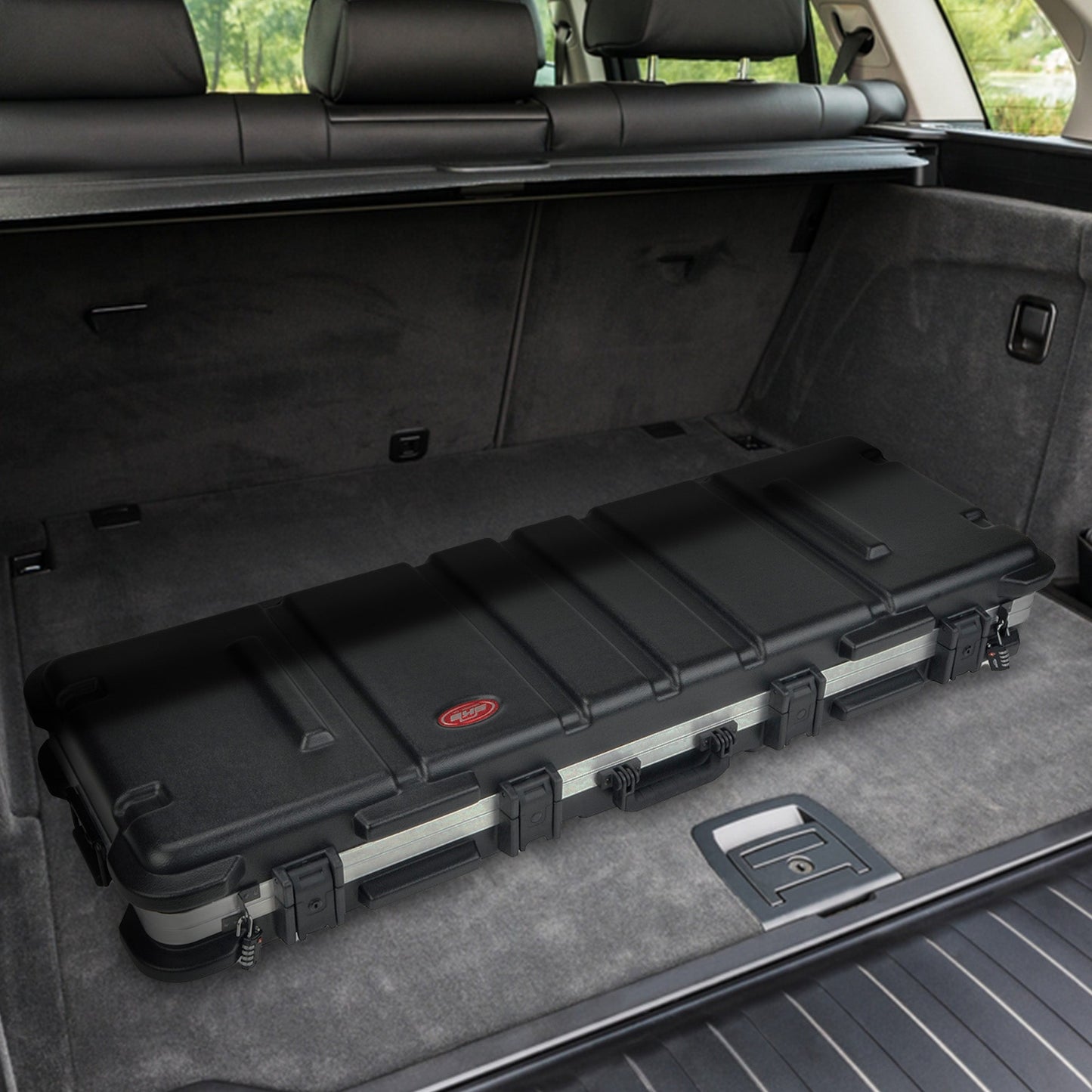 SKB Cases 2SKB-5014 Hard Exterior Waterproof ATA 50-Inch Double Bow Case, Black - 189871