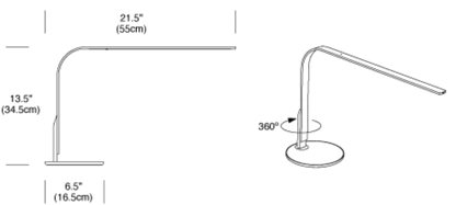 Pablo Designs LIM360 Table + Task Lamp