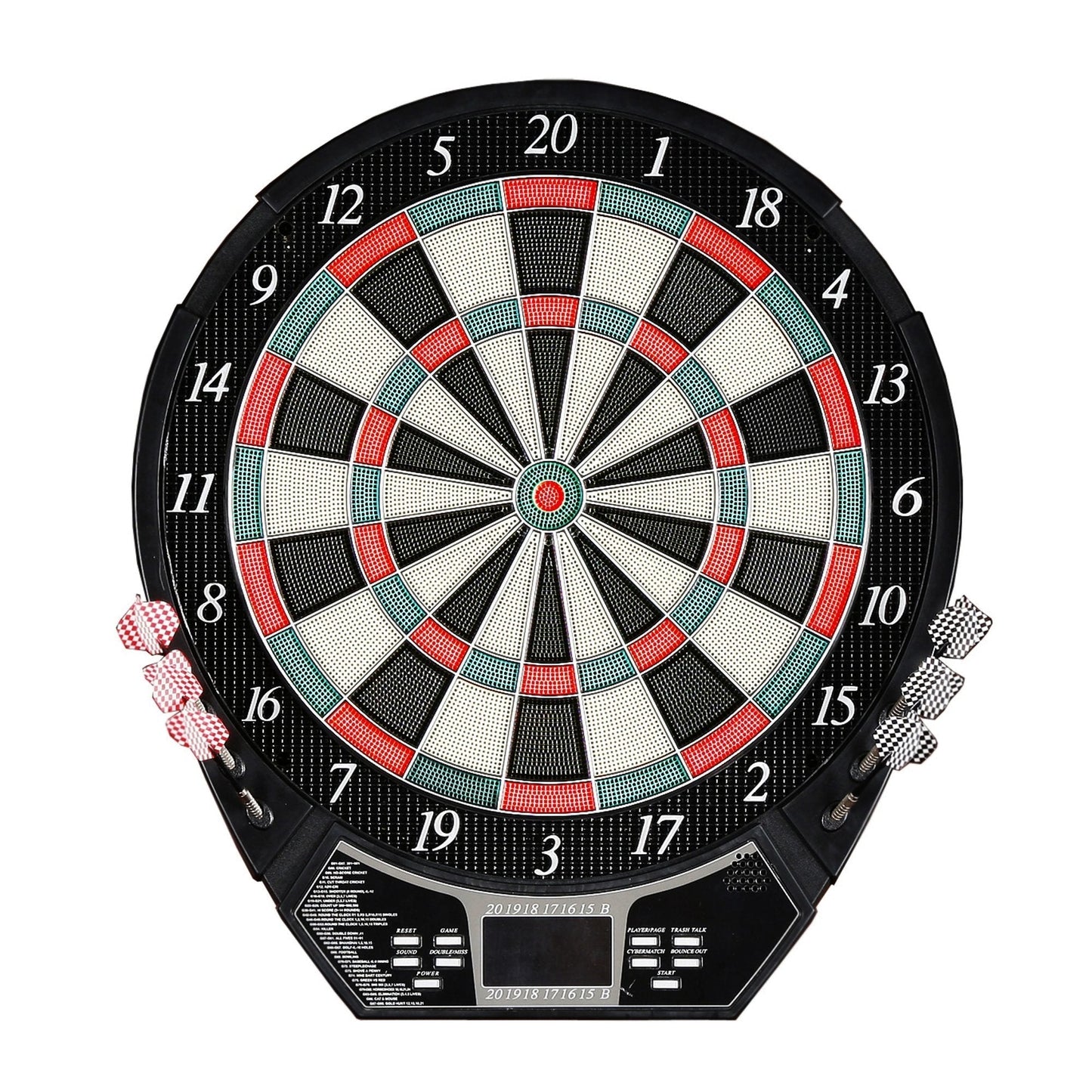 Hathaway Outlaw Free Standing Cherry Dartboard Cabinet Set - BG1040