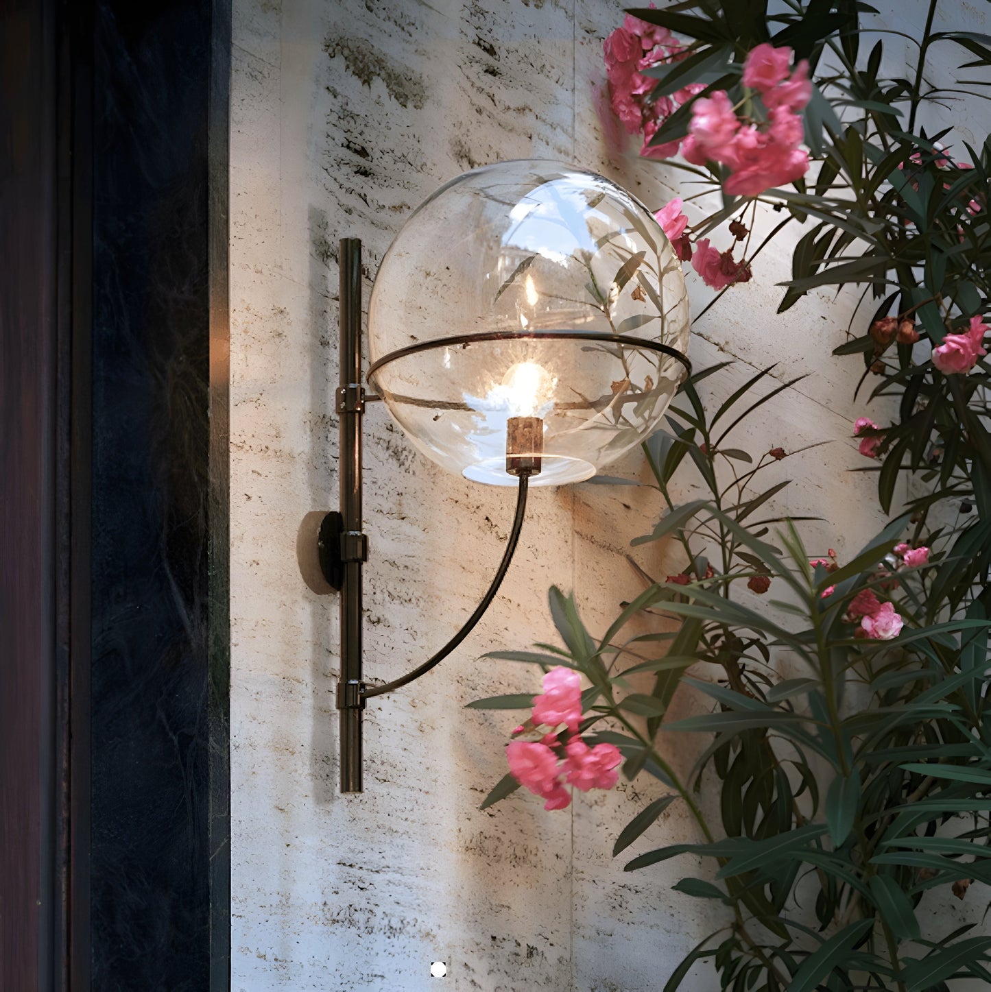 Oluce Lyndon Outdoor Wall Lamp - OL-LYNDON-160M-BL