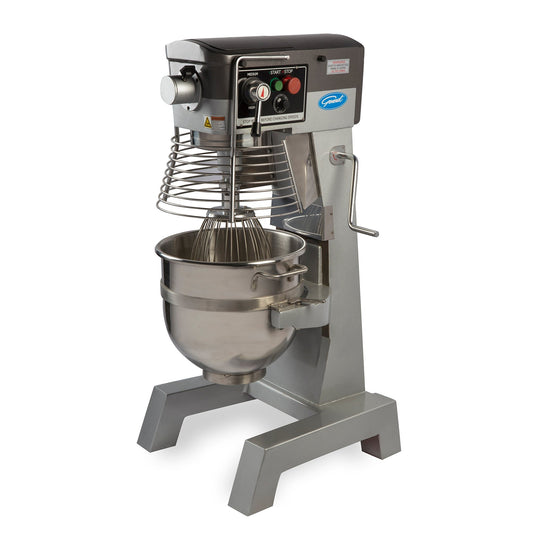 General - GEM130, General Foodservice Planetary Stand Mixer, 30 Quart Commercial Bench Mixer, Three (3) Speed, in Stainless Steel - GEM130
