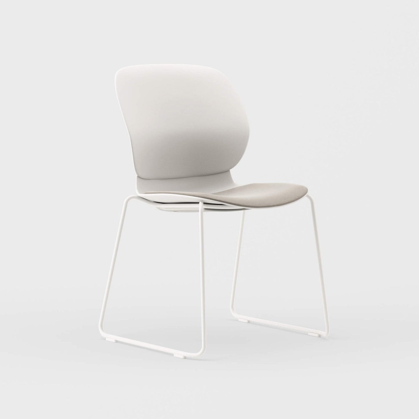 Maari Chair Sled Base with Upholstered Seat - BP00650