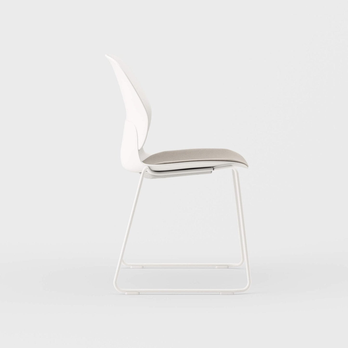 Maari Chair Sled Base with Upholstered Seat - BP00650