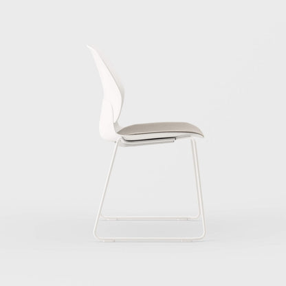 Maari Chair Sled Base with Upholstered Seat - BP00650