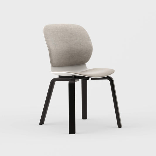 Maari Upholstered Chair with Wood Base -  BP00841