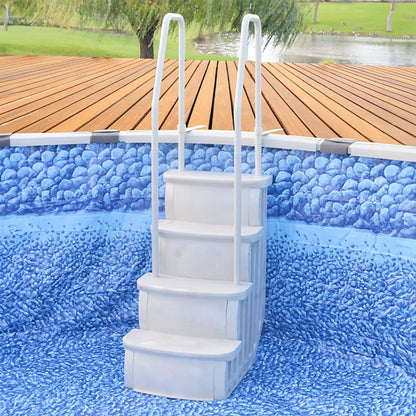 Main Access 200601T 26" iStep Above Ground Pool Step Ladder Entry System, Taupe - 44905