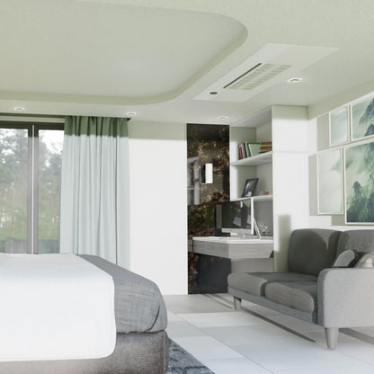 MRCOOL DIY 5th Gen Mini Split - 6-Zone 55,000 BTU Ductless Air Conditioner and Heat Pump Condenser with 12K + 12K + 12K + 12K + 6K + 6K Ceiling Cassette Air Handlers - DIY5-6ZC-55HP-12K12K12K12K6K6K