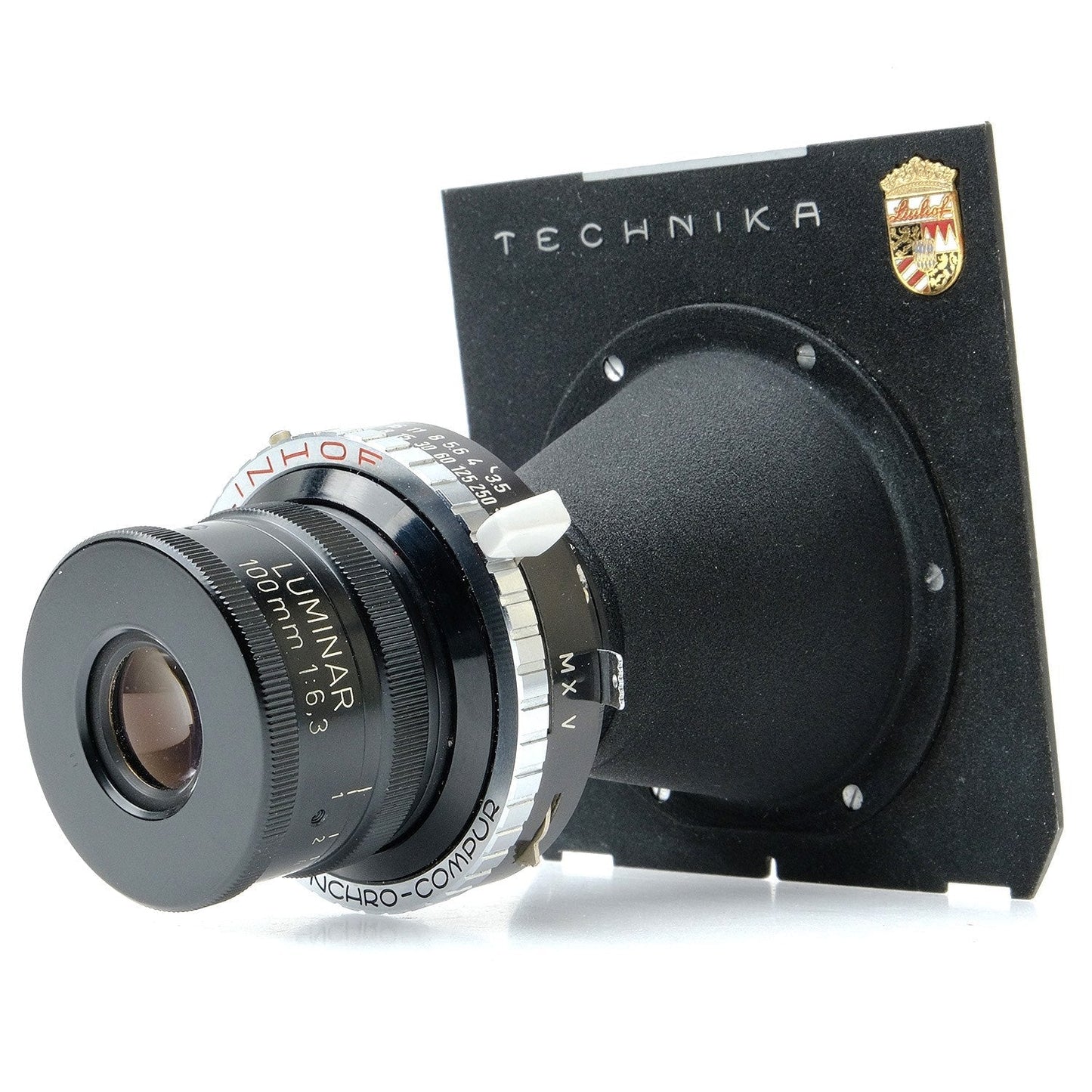 Linhof 100mm f6.3 Luminar, Synchro Compur 4618726 - 1357161
