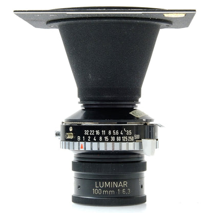 Linhof 100mm f6.3 Luminar, Synchro Compur 4618726 - 1357161