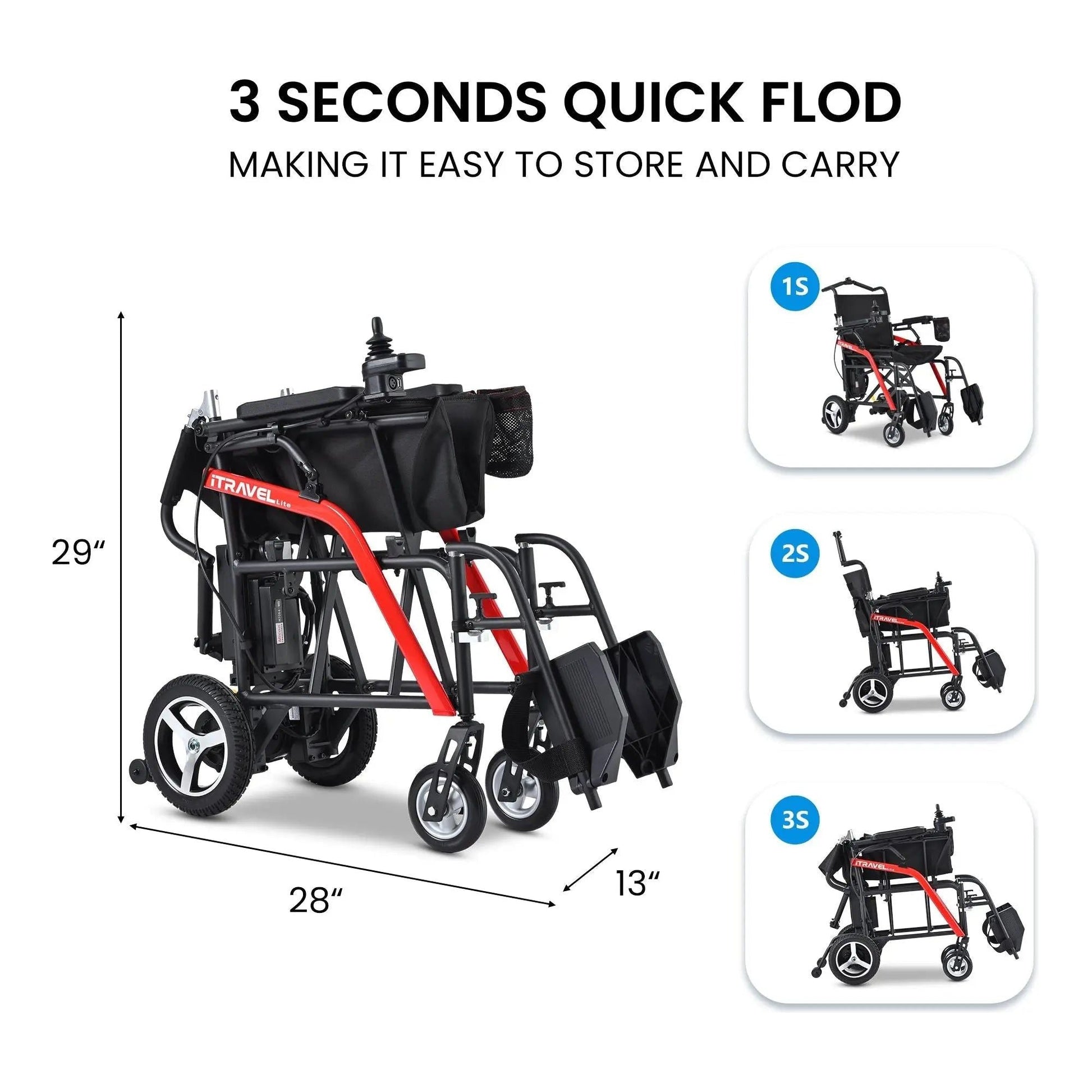 Metro Mobility iTravel Lite Electric Wheelchair