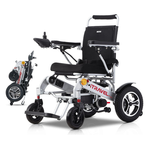 Metro Mobility iTravel Plus Portable Electric Wheelchair Silver
