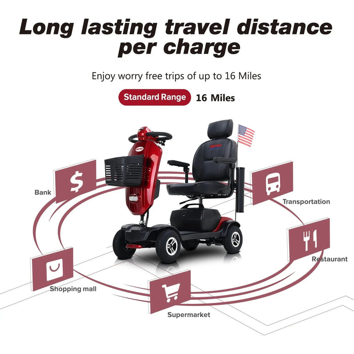 Metro Mobility MAX PLUS Full-Size 4-Wheel Mobility Scooter