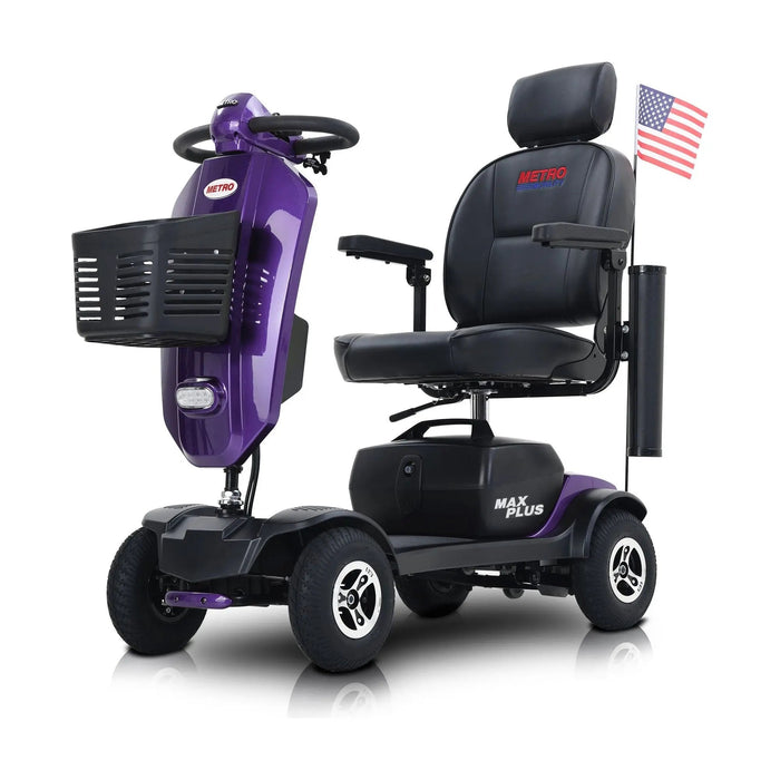 Metro Mobility MAX PLUS Full-Size 4-Wheel Mobility Scooter Purple
