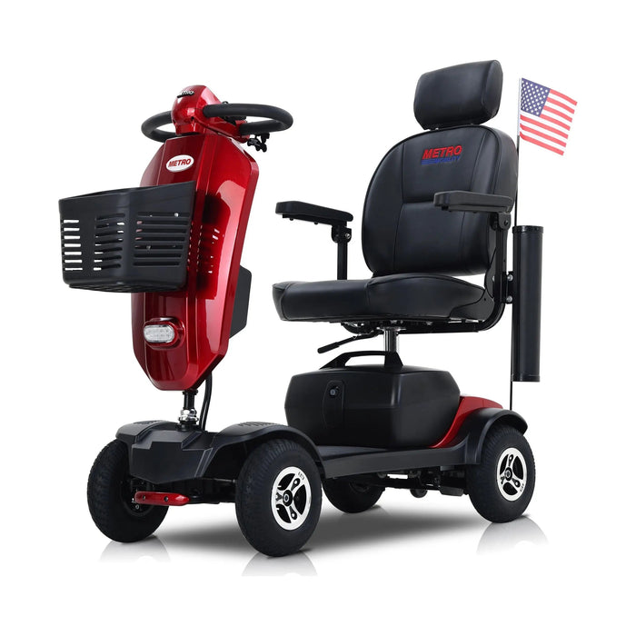 Metro Mobility MAX PLUS Full-Size 4-Wheel Mobility Scooter Red
