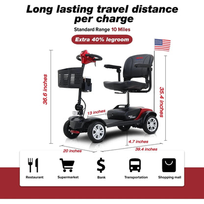Metro Mobility Max Sport 4-Wheel Mobility Scooter