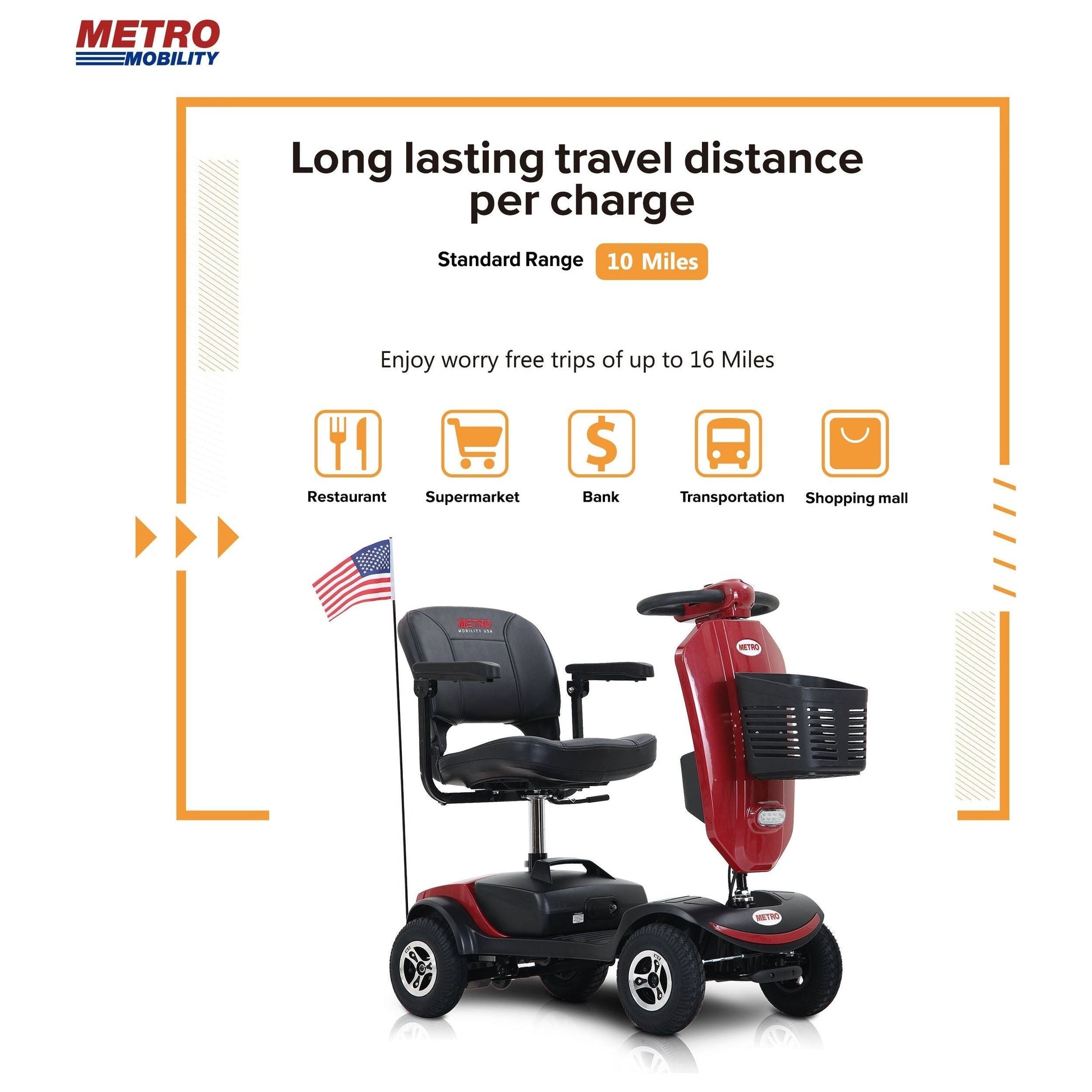 Metro Mobility Patriot 4-Wheel Mobility Scooter