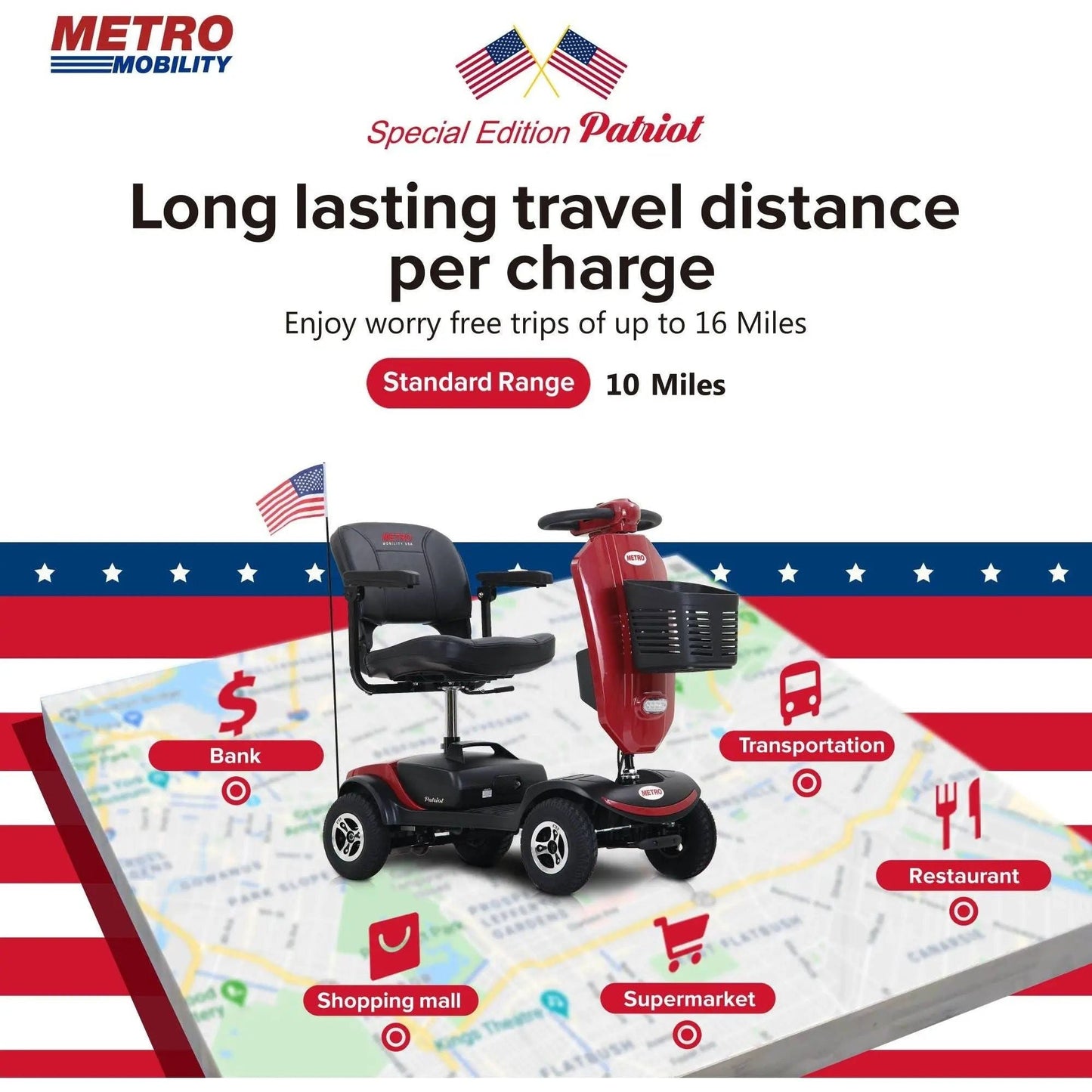 Metro Mobility Patriot 4-Wheel Mobility Scooter